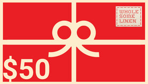 Wholesome Linen Gift Cards – Perfect for Expecting Parents | $50–$500 - Wholesome Linen