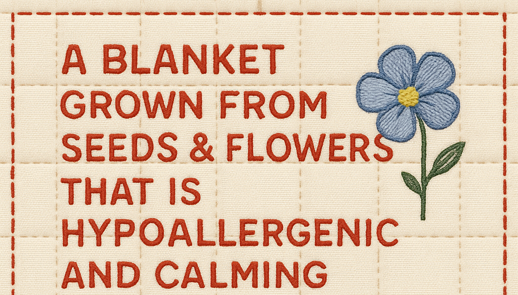 Organic Flax Seed Quilted Weighted Blanket - Wholesome Linen
